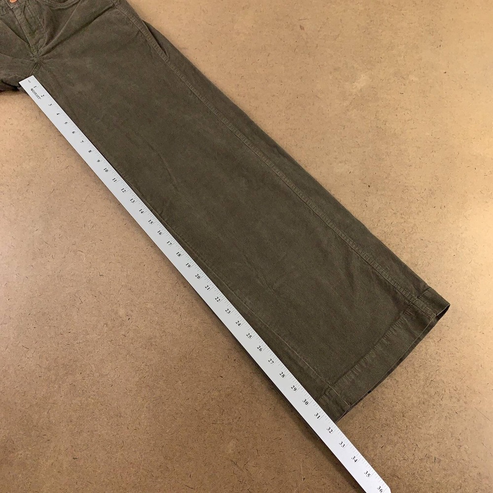 Pilcro Womens Size 24 Regular Olive Green Corduroy Gwen Wide Leg Pant NWT - Picture 5 of 8